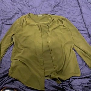 Women’s dark green blouse